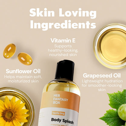 Body Splash - Skin Smoothing Body Oil (Vanilla Drip)